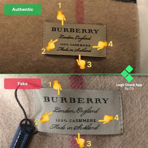 burberry scarf how to tell fake|authentic burberry tag.